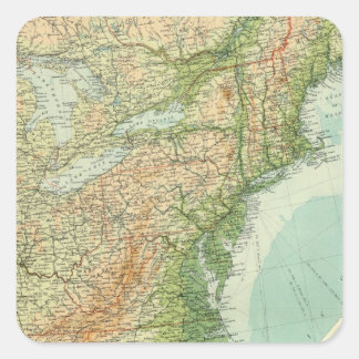 United States eastern section Square Sticker