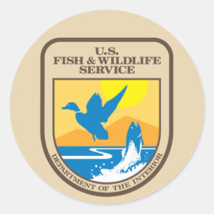 United States Fish and Wildlife Service Classic Round Sticker