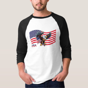United States Flag and Eagle Tee