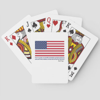 United States Flag and Ronald Reagan Playing Cards