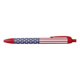 United States Flag Black Ink Pen