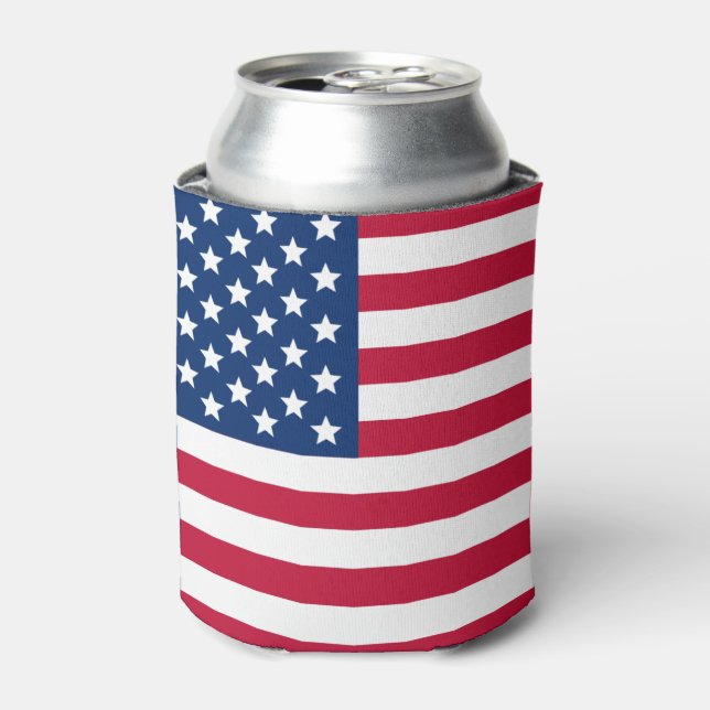 UNITED STATES FLAG CAN COOLER (Can Front)