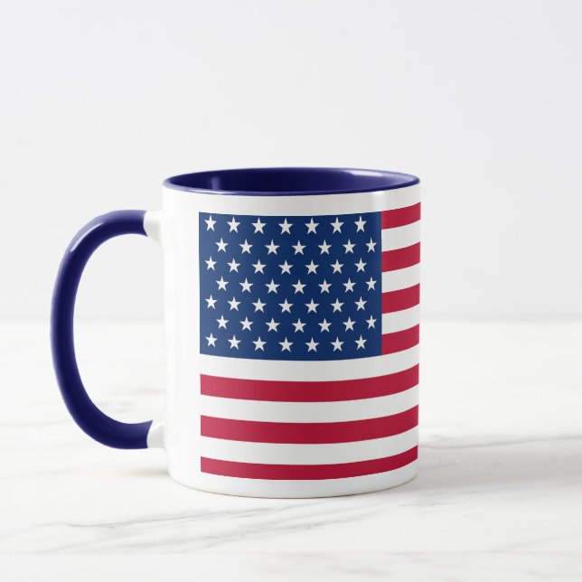 United States Flag Custom Mug - Flag of USA (Left)