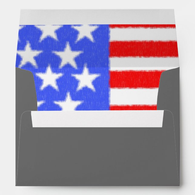 United States, Flag Day Envelope (Back (Bottom))