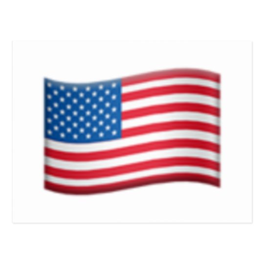 United States Flag Emoji Postcard Zazzle Co Uk