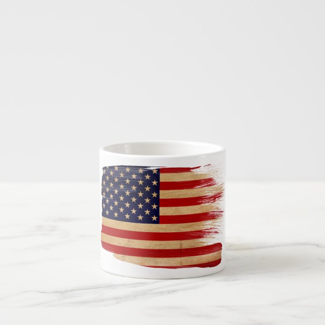 United States Flag Espresso Cup (Front)