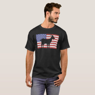United States Flag & Goat T-Shirt