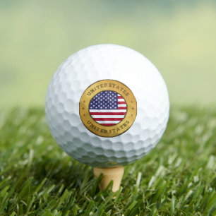 United States Flag  Golf Balls
