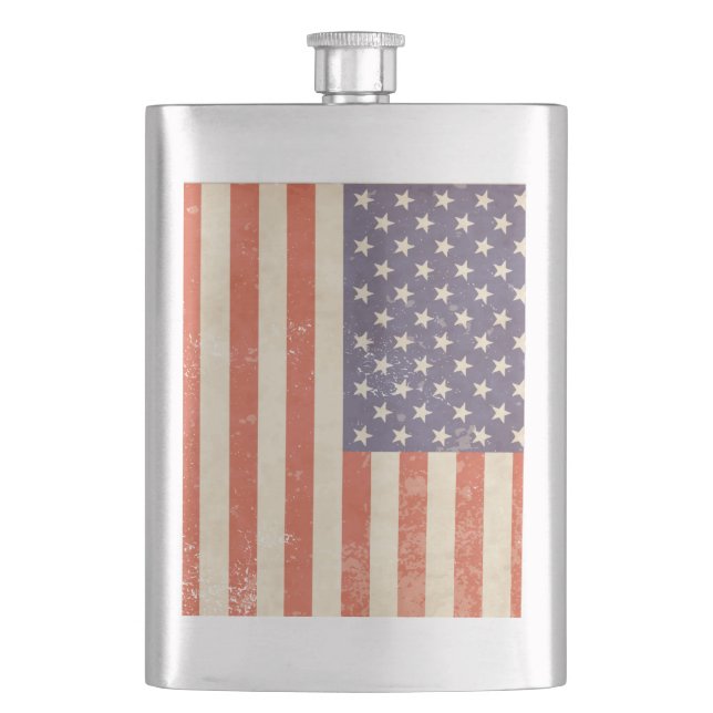 UNITED STATES FLAG HIP FLASK (Front)