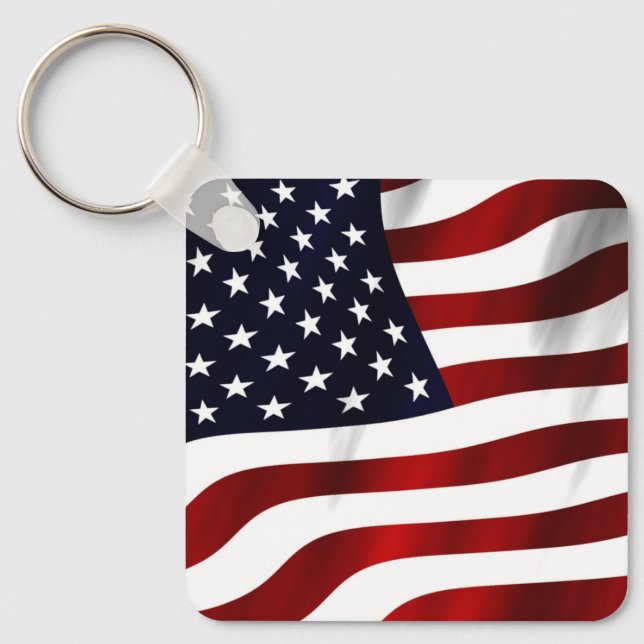 UNITED STATES FLAG KEY RING (Front)