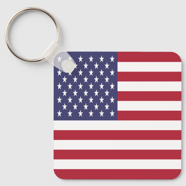 United States Flag Key Ring (Front)