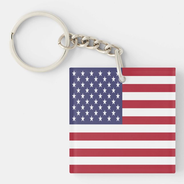 United States Flag Key Ring (Front)