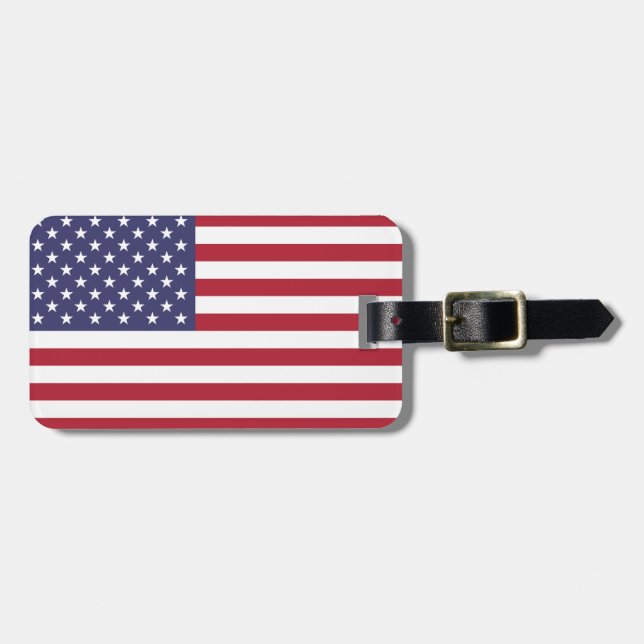 United States Flag Luggage Tag (Front Horizontal)
