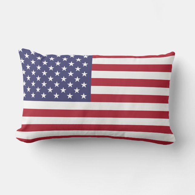 United States Flag Lumbar Cushion (Front)
