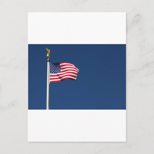 UNITED STATES FLAG POSTCARD (Front)