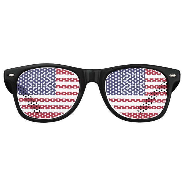 United States Flag Retro Sunglasses (Front)