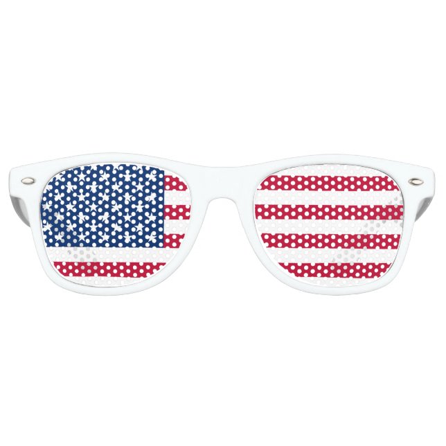 United States Flag Retro Sunglasses (Front)