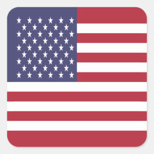 United States Flag Square Sticker