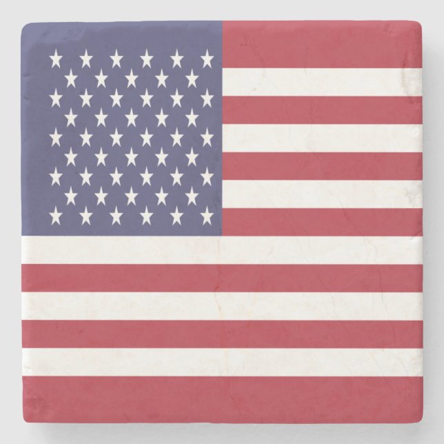 United States Flag Stone Coaster (Front)