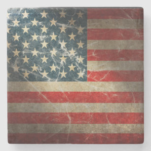 UNITED STATES FLAG STONE COASTER