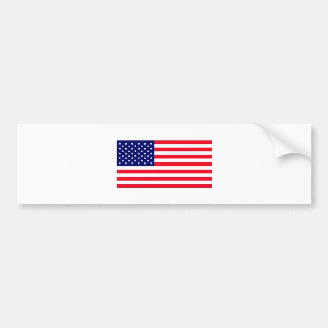 United States Flag The MUSEUM Zazzle Bumper Sticker (Front)
