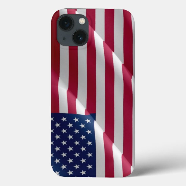 UNITED STATES FLAG WAVING Case-Mate iPhone CASE (Back)