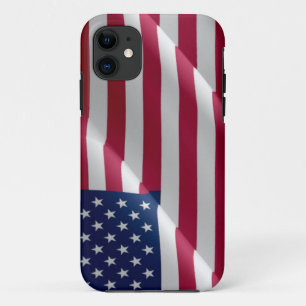 UNITED STATES FLAG WAVING iPhone 11 CASE