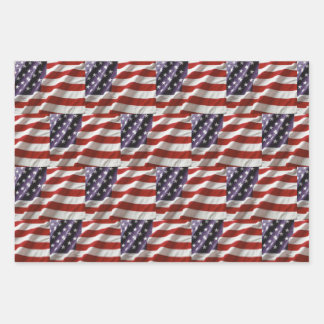 United States Flag Wrapping Paper Sheet