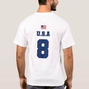 United States Football Soccer Team USMNT#8 T-Shirt