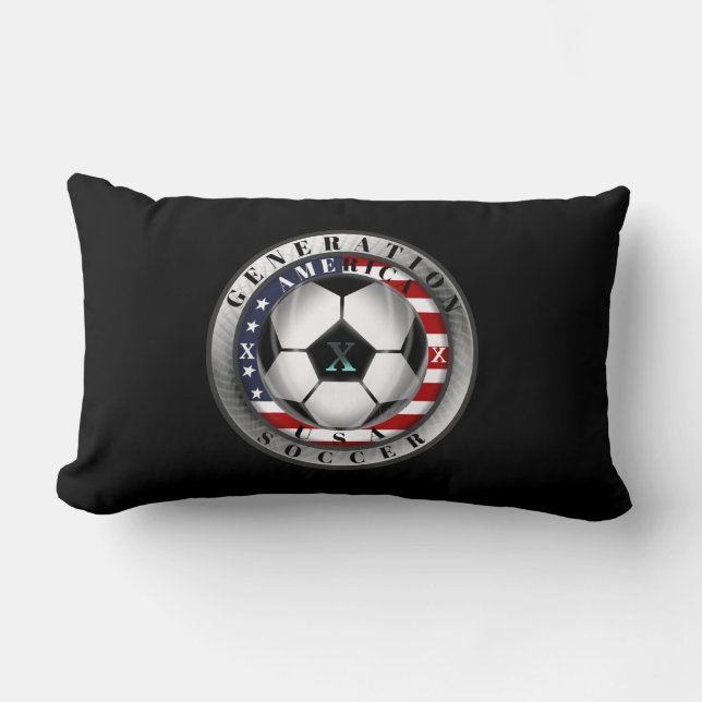 United States Generation X American Soccer Lumbar Cushion (Front)