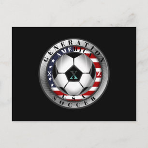 United States Generation X American Soccer Postcard