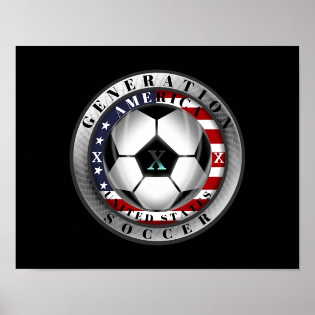United States Generation X American Soccer Poster (Front)