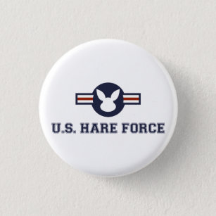 United States Hare Air Force Bunny 3 Cm Round Badge