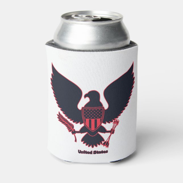 United States Large Eagle Custom Can Cooler (Can Back)