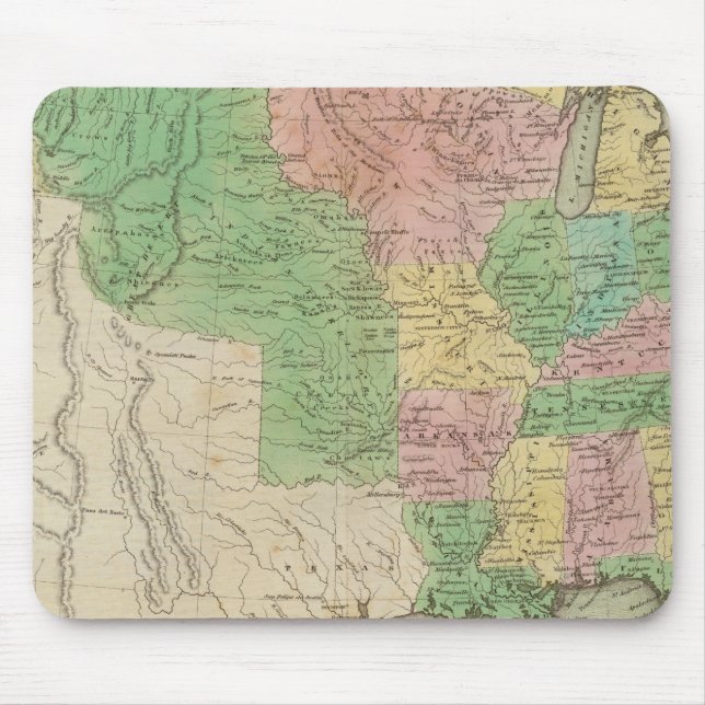 United States Map 2 Mouse Mat (Front)