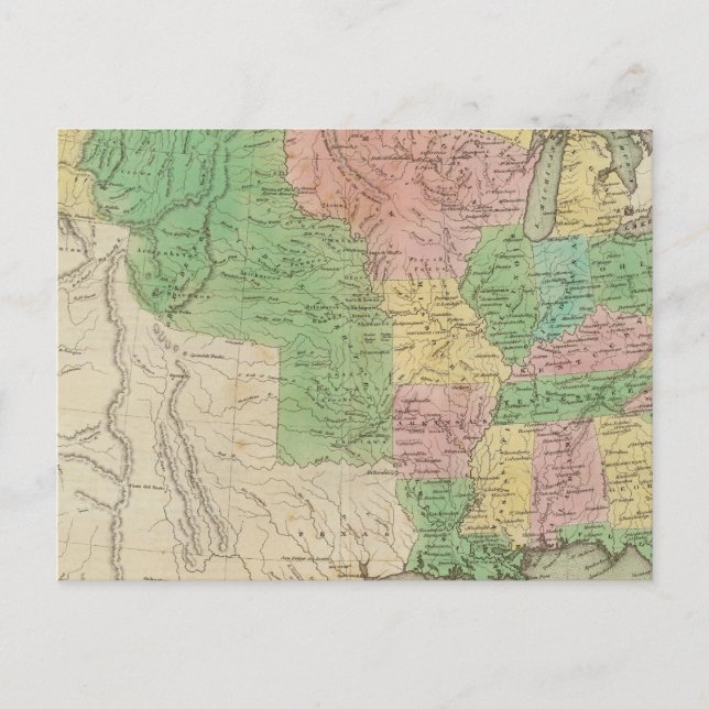 United States Map 2 Postcard (Front)