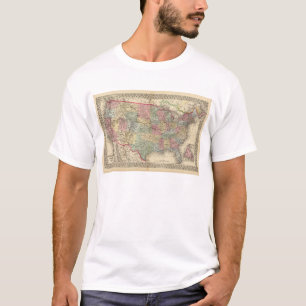 United States Map by Mitchell T-Shirt