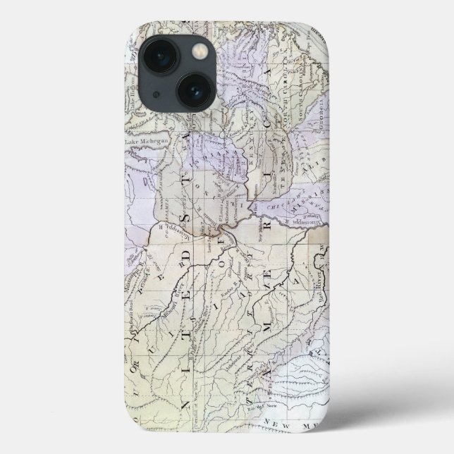 UNITED STATES MAP, c1812 Case-Mate iPhone Case (Back)