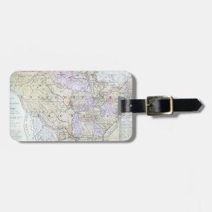 UNITED STATES MAP, c1812 Luggage Tag
