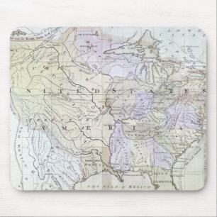 UNITED STATES MAP, c1812 Mouse Mat