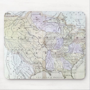 UNITED STATES MAP, c1812 Mouse Mat