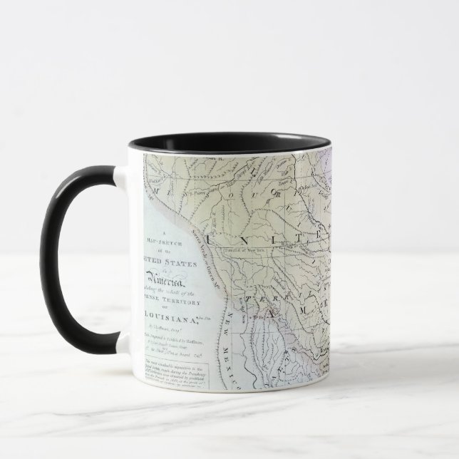 UNITED STATES MAP, c1812 Mug (Left)