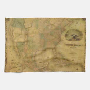 United States Map Kitchen Towel
