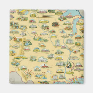 United States Map Magnet