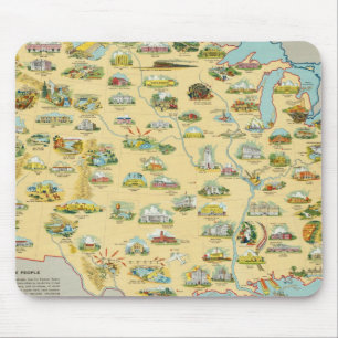 United States Map Mouse Mat
