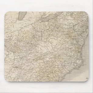 United States Map showing settlements Mouse Mat