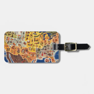 United States Map - Vacation and Play Luggage Tag