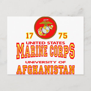United States Marine Corps University Afghanistan Postcard