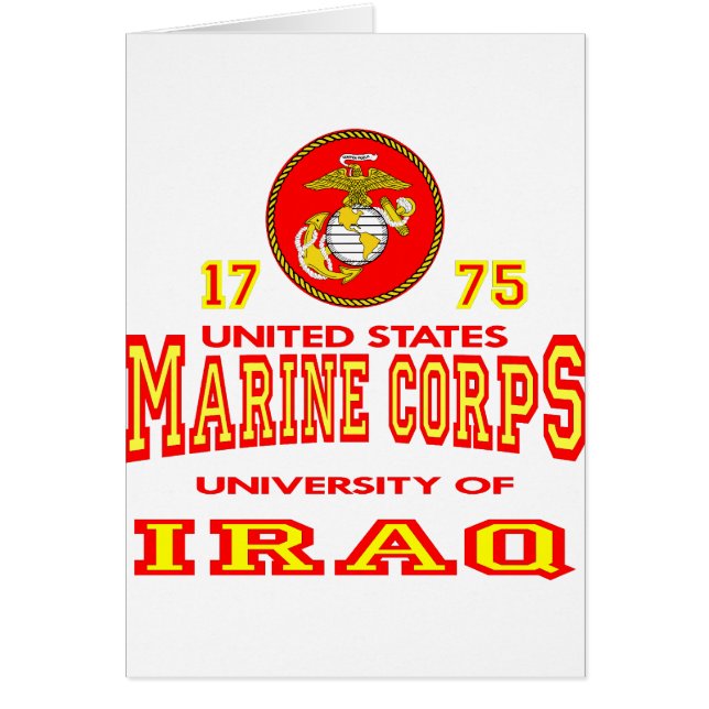 United States Marine Corps University Of Iraq (Front)