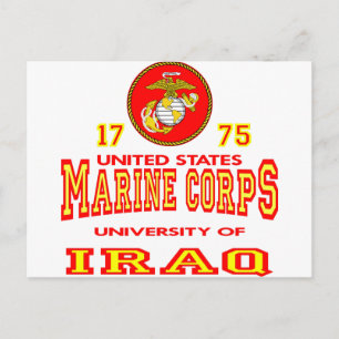 United States Marine Corps University Of Iraq Postcard